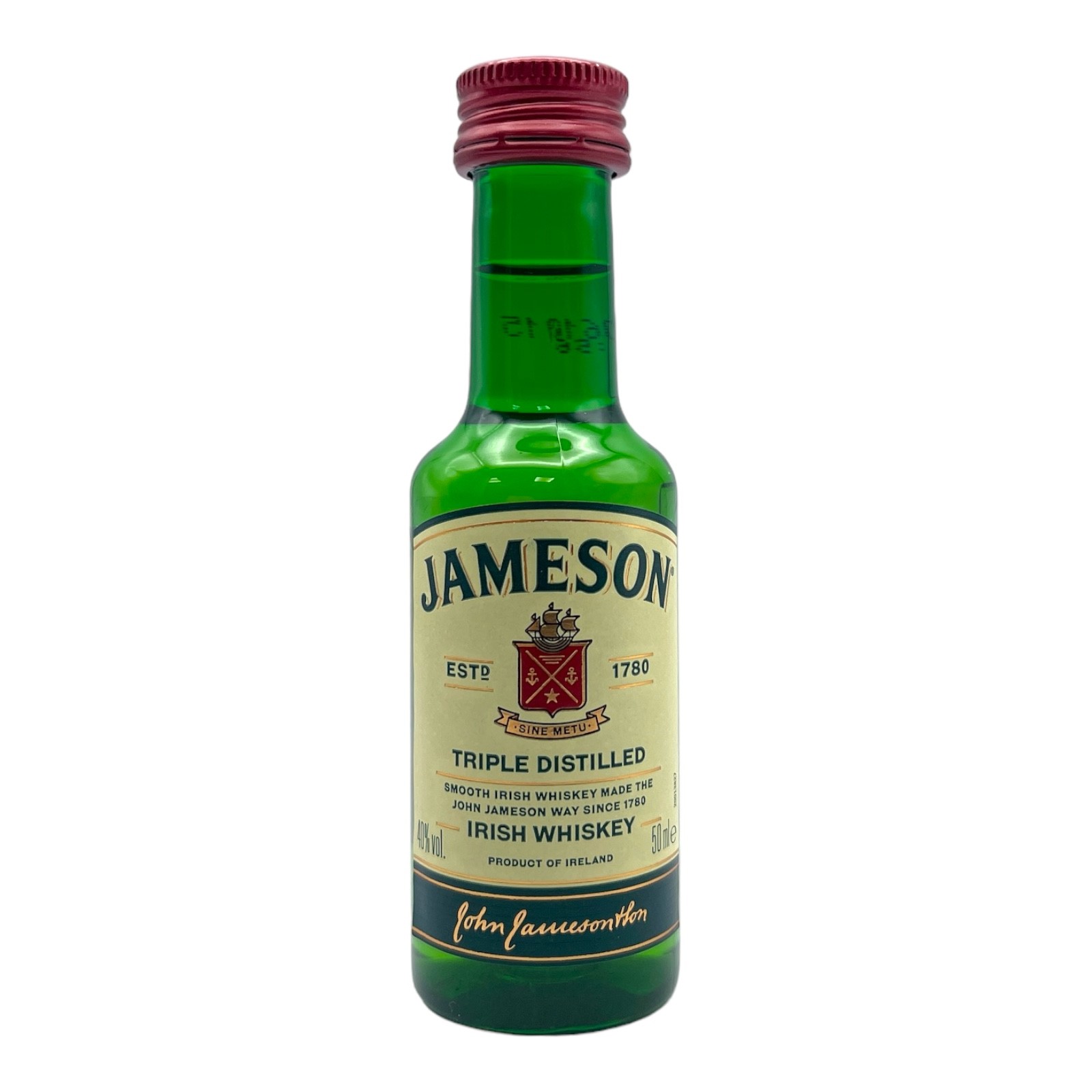 JAMESON Triple Distilled Blended Irish Whiskey Miniature (5cl) 40%abv Image