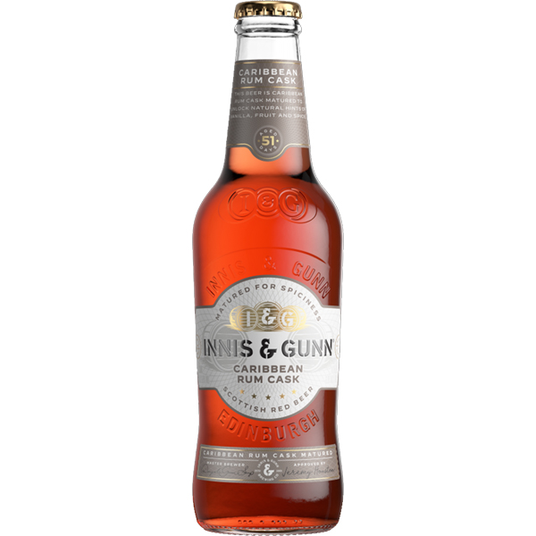INNIS & GUNN Caribbean Rum Cask Red Beer - Scotland Bottle (330ml) 6.8%abv VGN - SINGLE SOLD OUT Image