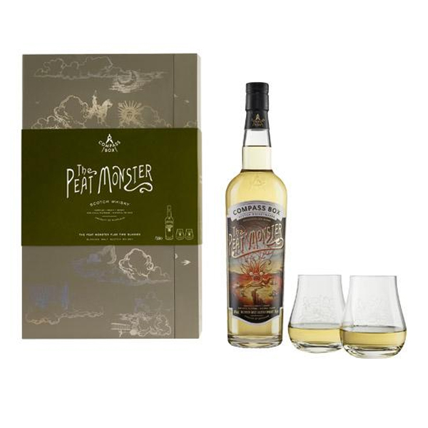 COMPASS BOX Peat Monster Gift Set (70cl) 46%abv (los) Image