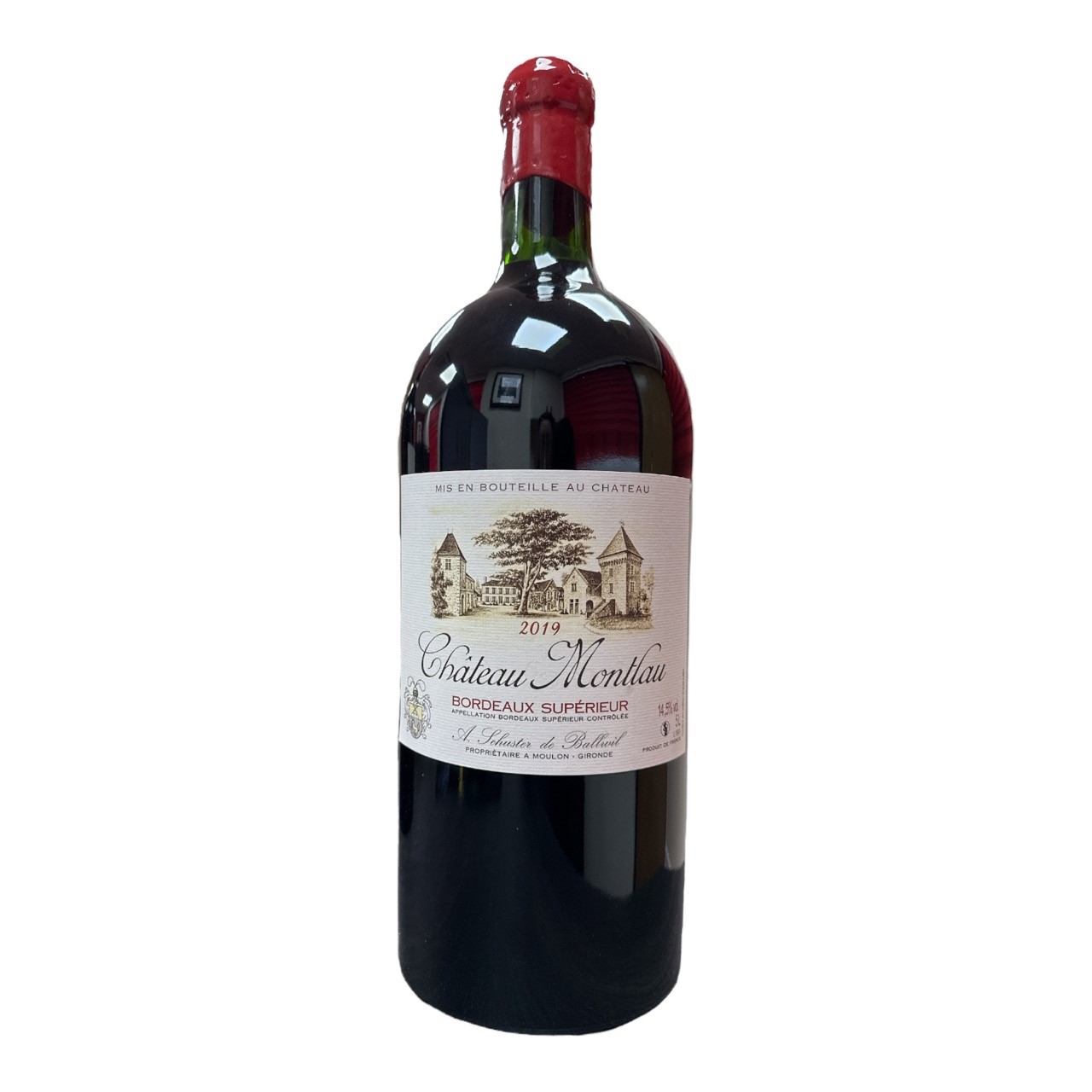 CHATEAU MONTLAU Rouge 'Classic' Bordeaux Superieur 2018/19 (500cl) JEROBOAM (Cabernet Franc/Merlot) SOLD OUT Image