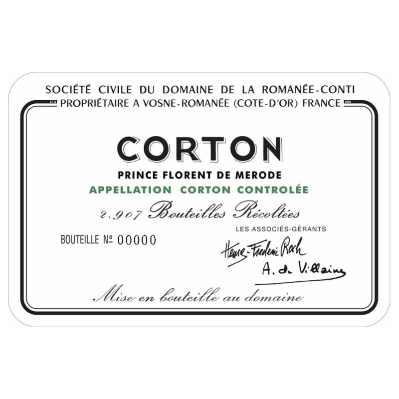 DOMAINE DE LA ROMANEE-CONTI Corton Grand Cru 2019 Bottle - NO DISCOUNT Image