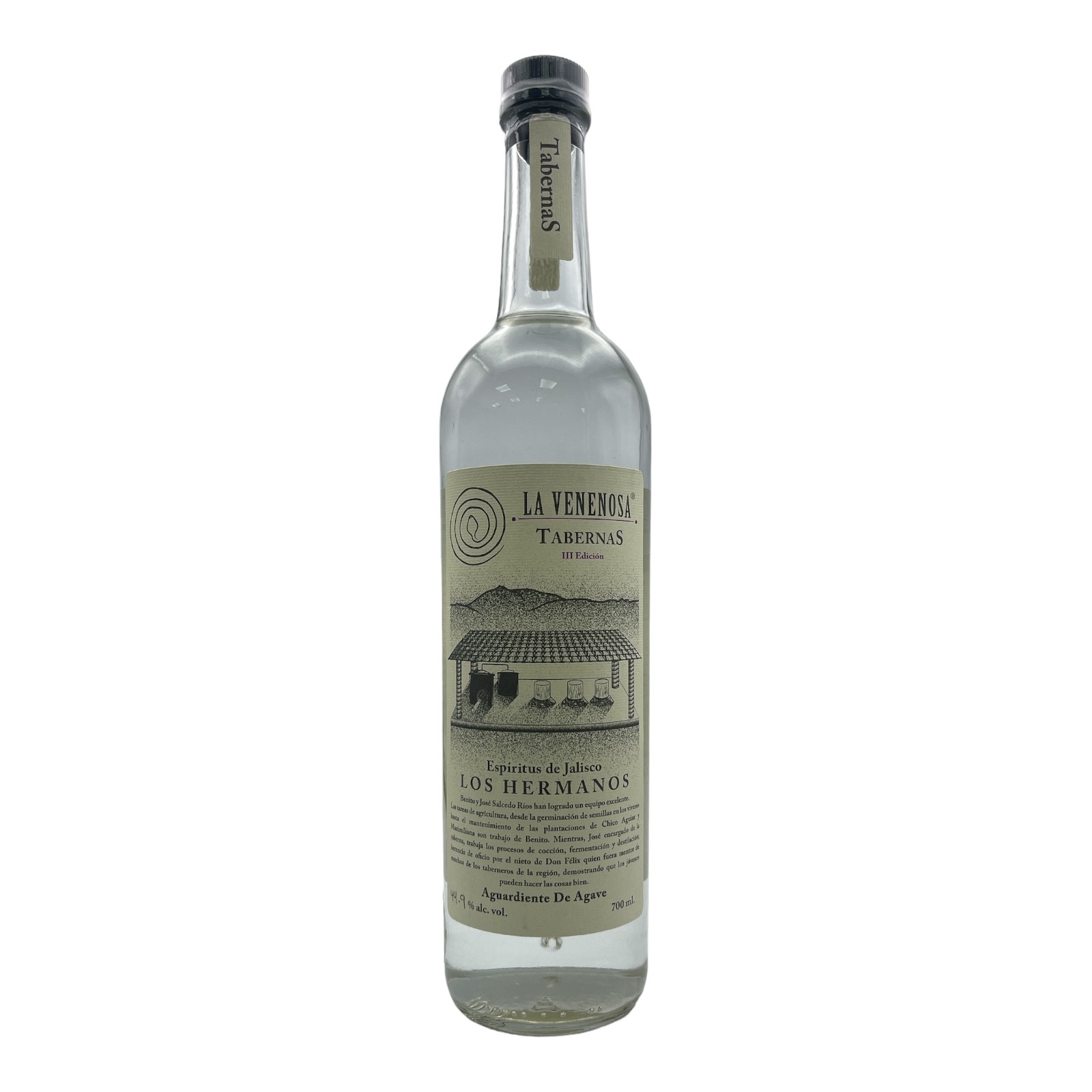 LA VENENOSA Raicilla 'Tabernas Ancestral' - Jalisco, Mexico 100% Agave Bottle (70cl) 44.9%abv ADF Image