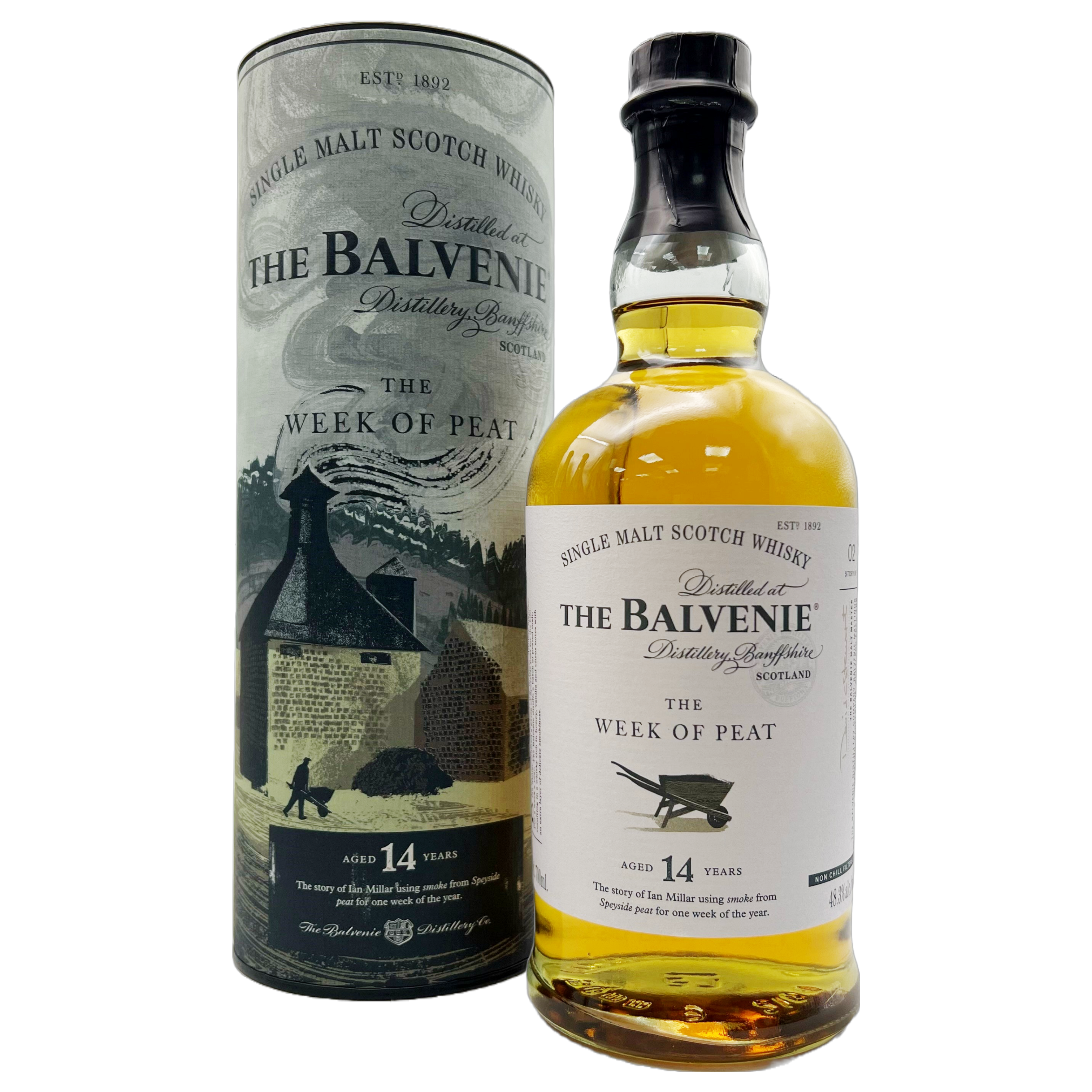 THE BALVENIE Stories 'Week of Peat' 14 Year Old Speyside Single Malt Whisky Bottle (70cl) 48.3%abv Image