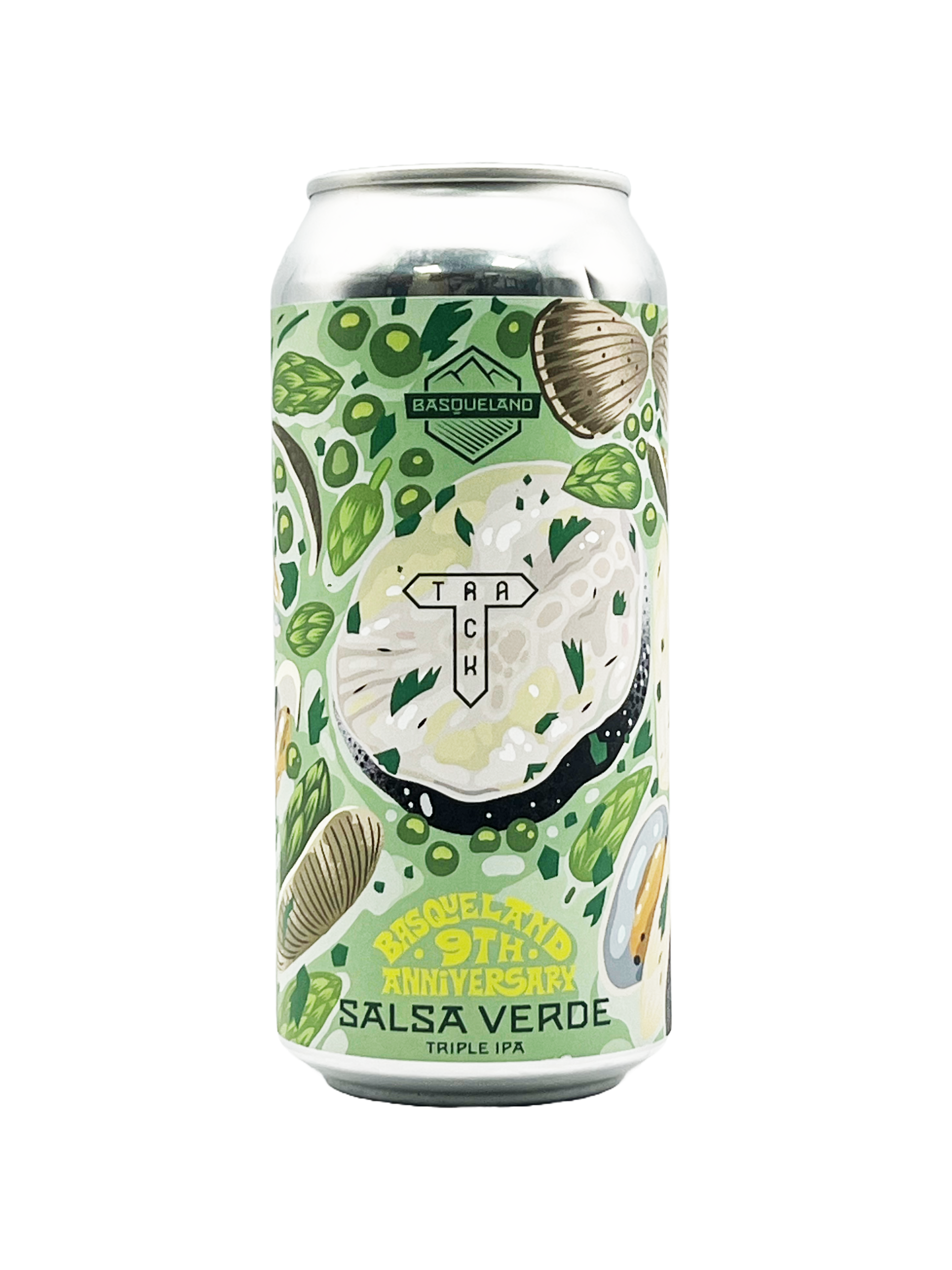 BASQUELAND x Track 'Salsa Verde' TIPA 440ml CAN 10%abv - SINGLE bbe07/25 SOLD OUT Image