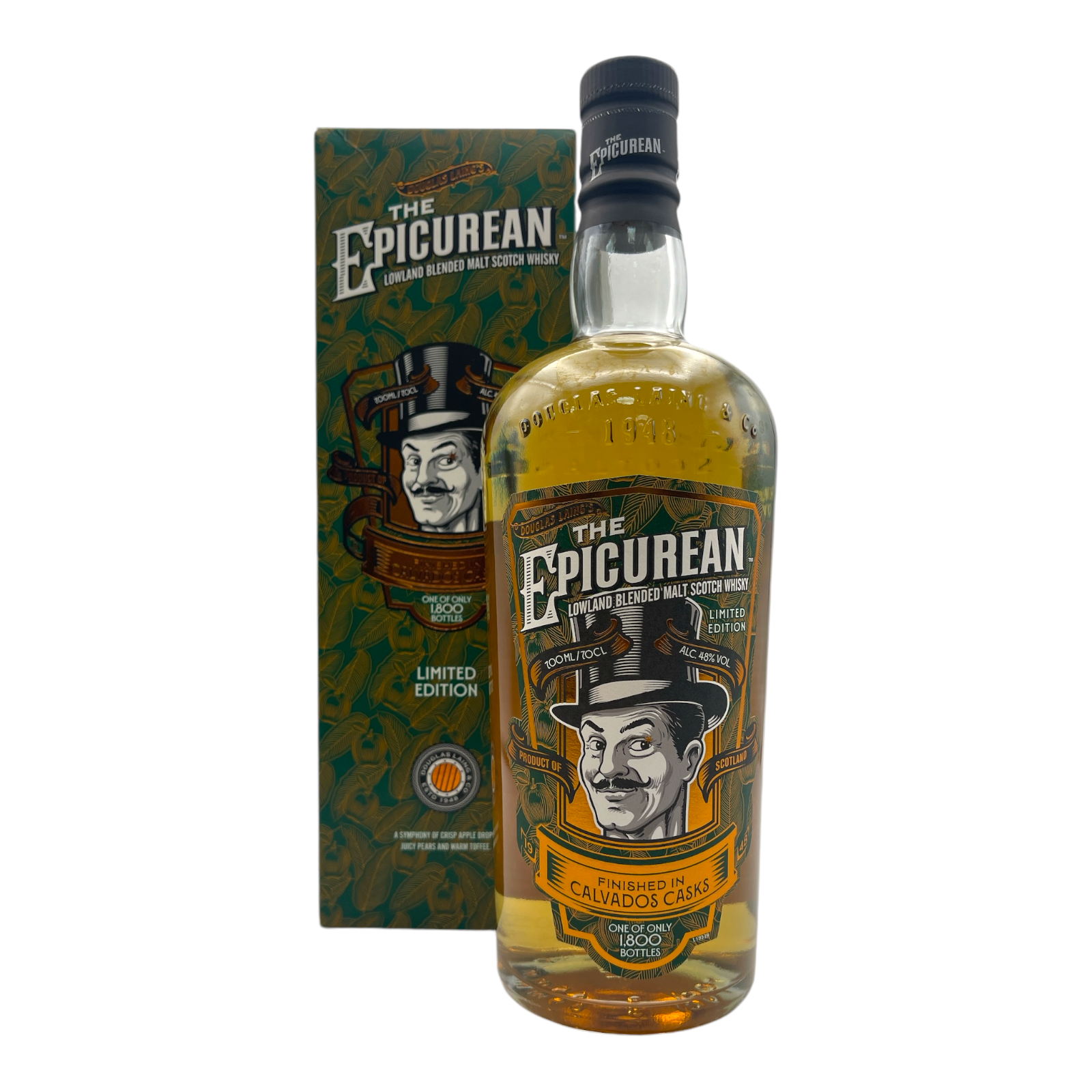 DOUGLAS LAING 'The Epicurean Calvados Edition' Lowland Blended Malt Scotch Whisky Bottle (70cl) 48%abv (los) Image