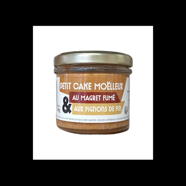 VALETTE Petit Cake Moelleux au Magret Fumé et aux Pignons de Pin 60g Jar (360114VA 10) Image