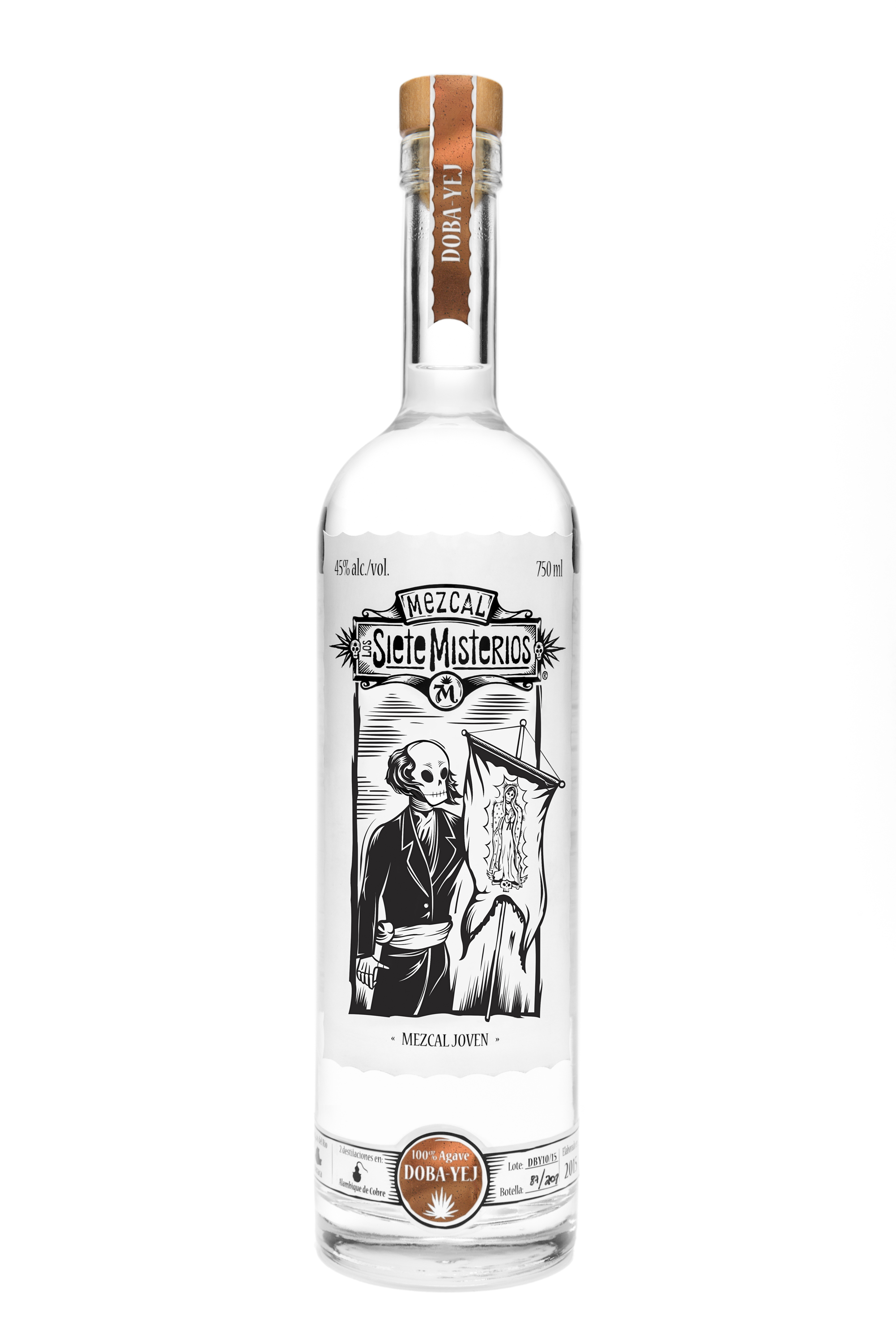 LOS SIETE MISTERIOS 'Doba-Yej' Artesanal Espadin Mezcal Bottle (70cl) 44%abv ADF Image