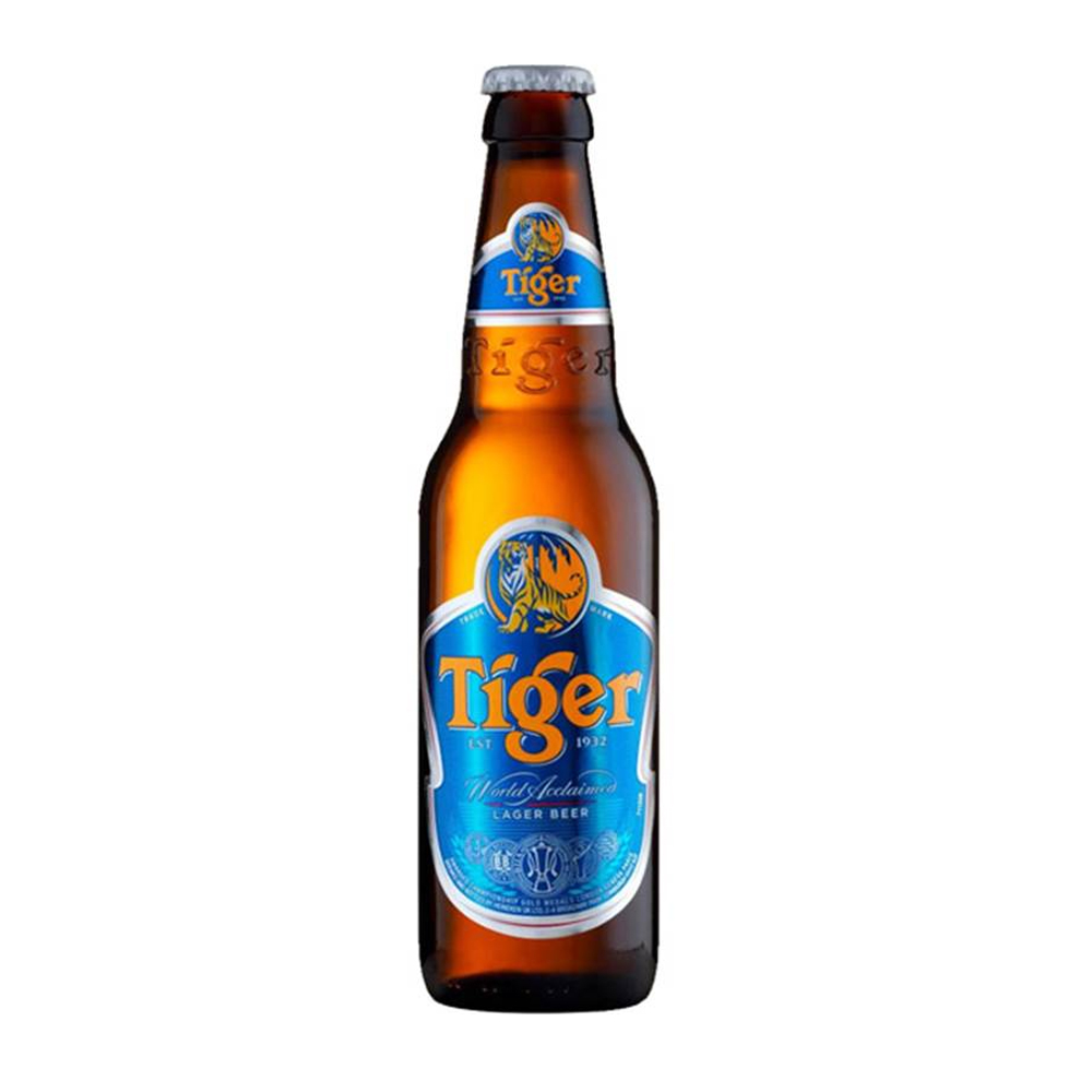 TIGER Beer - Singapore CASE x 24 Bottles (330ml) 4.8%abv Image