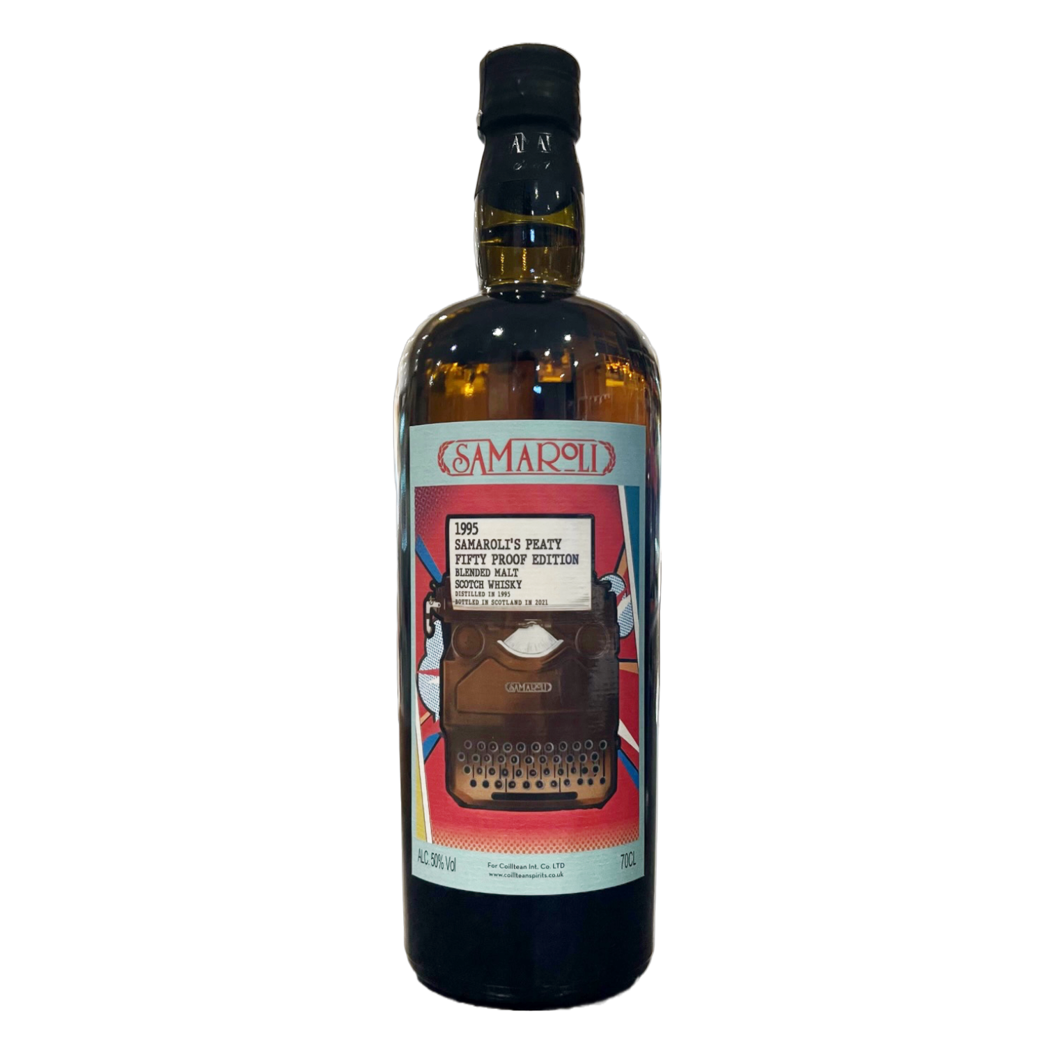 SAMAROLI 1995 Peaty Fifty Proof Blended Scotch Whisky Bottle (70cl) 50%abv - NO DISCOUNT (los) Image