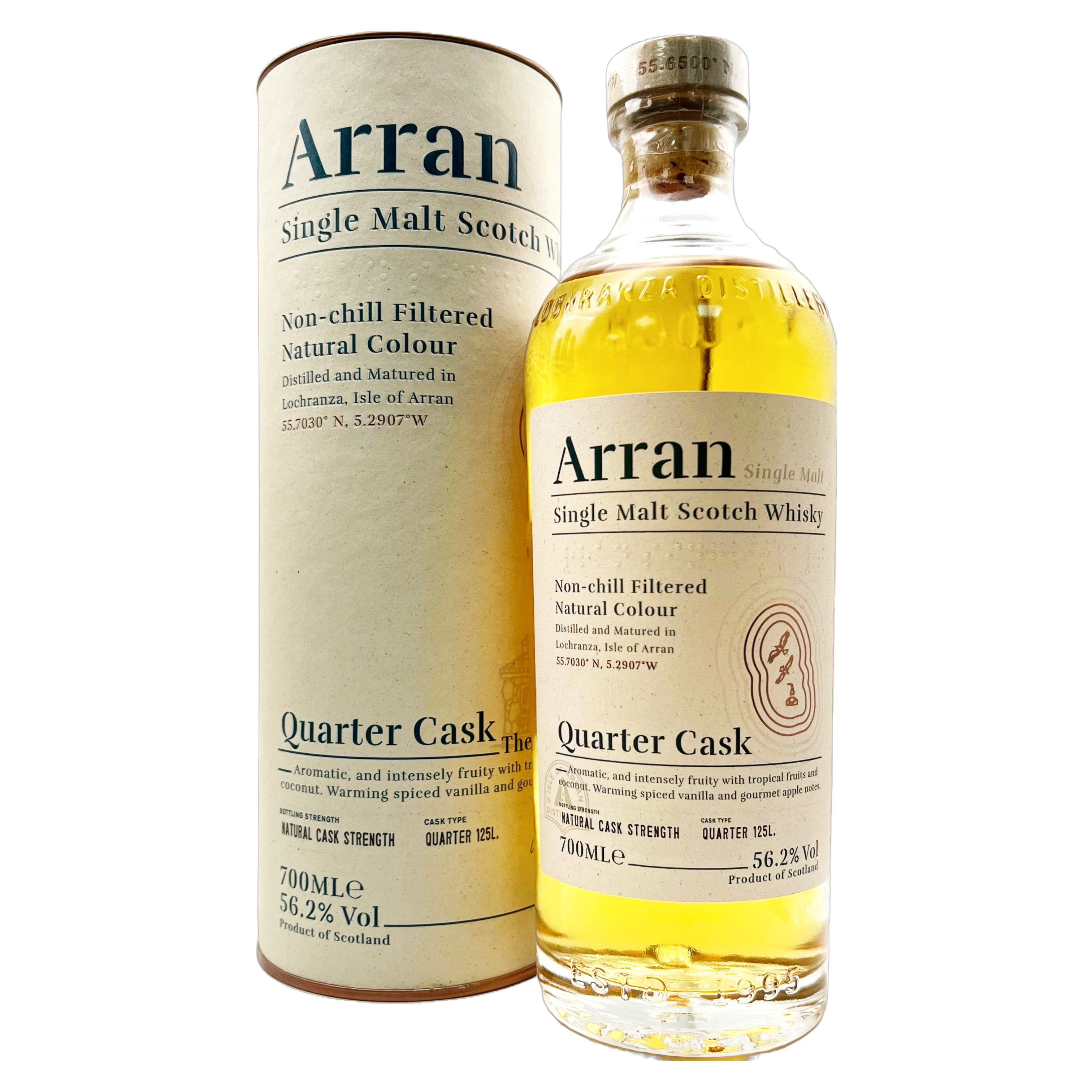 ARRAN Quarter Cask Isle of Arran Single Malt Whisky Bottle (70cl) 56.2%abv (los) Image