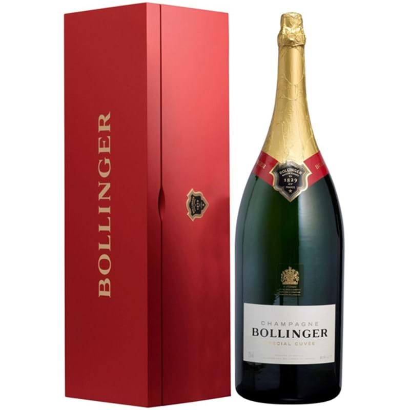BOLLINGER Brut Special Cuvee NV Balthazar (1200cl) Red Wood Presentation Box Image