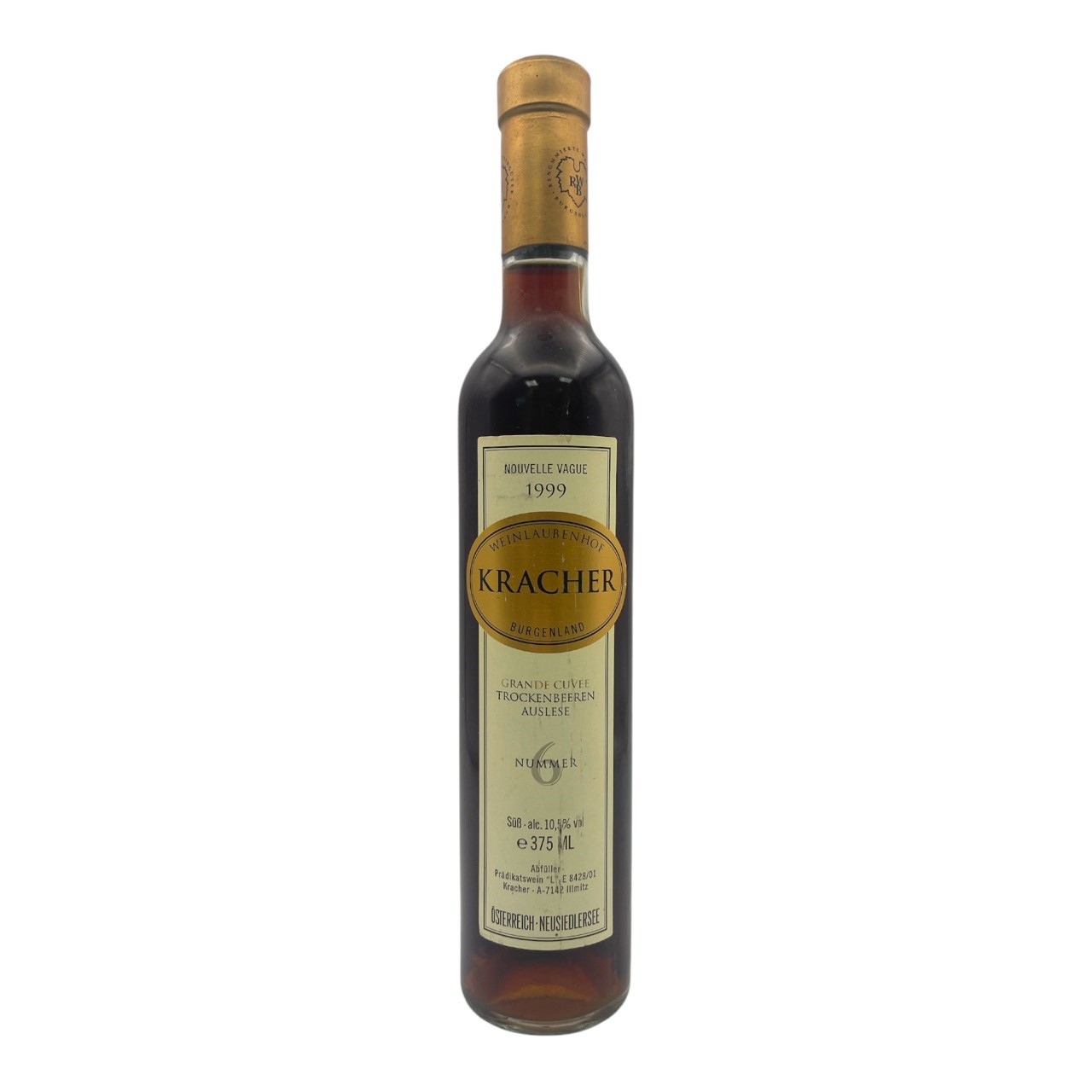 KRACHER 'Weinlaubenhof' Trockenbeerenauslese No 6 Grand Cuvee 'Nouvelle Vague' 1999 HALF Image