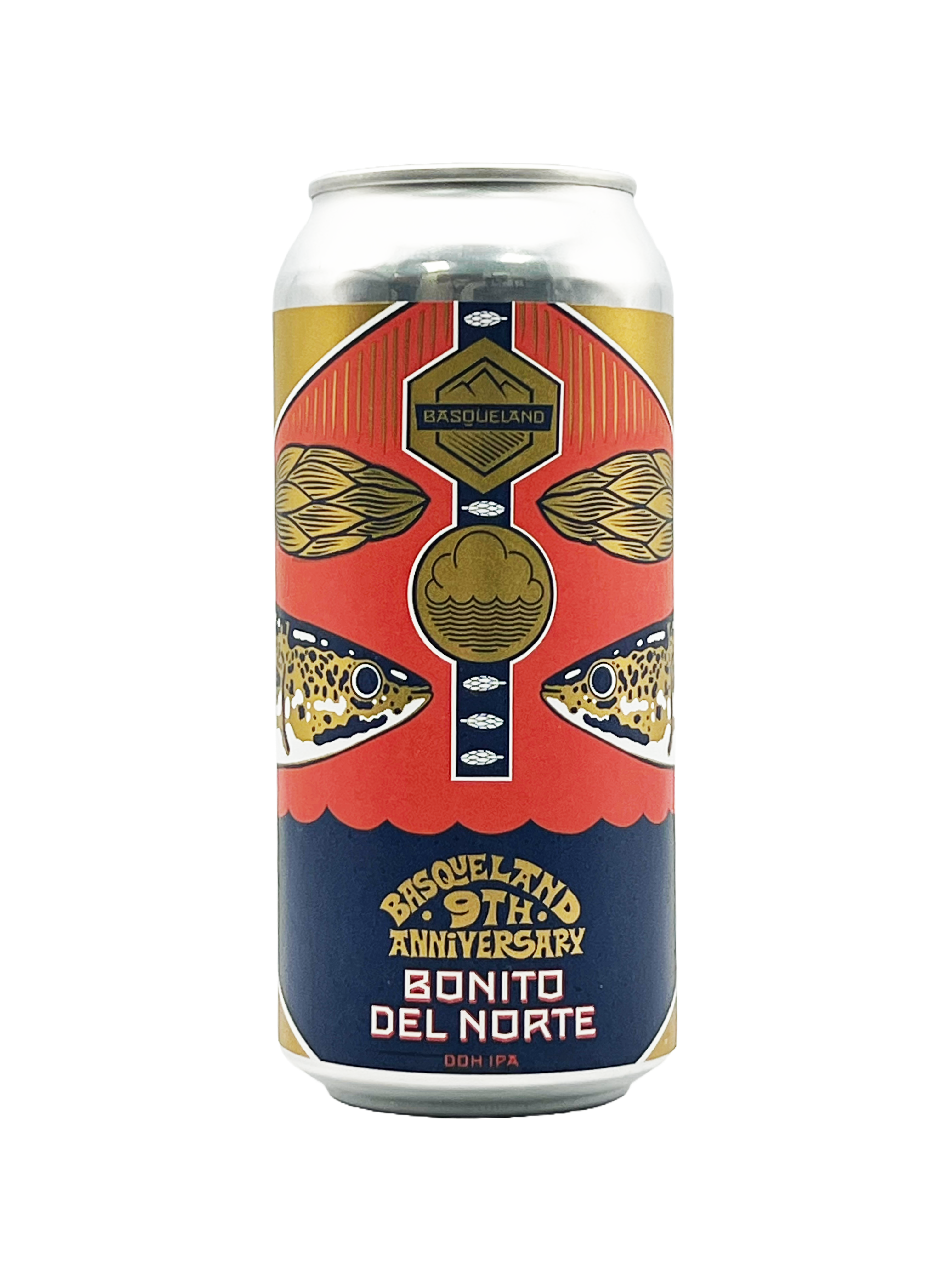 BASQUELAND x Cloudwater 'Bonito del Norte' DDH IPA 440ml CAN 6.4%abv - SINGLE bbe07/25 SOLD OUT Image