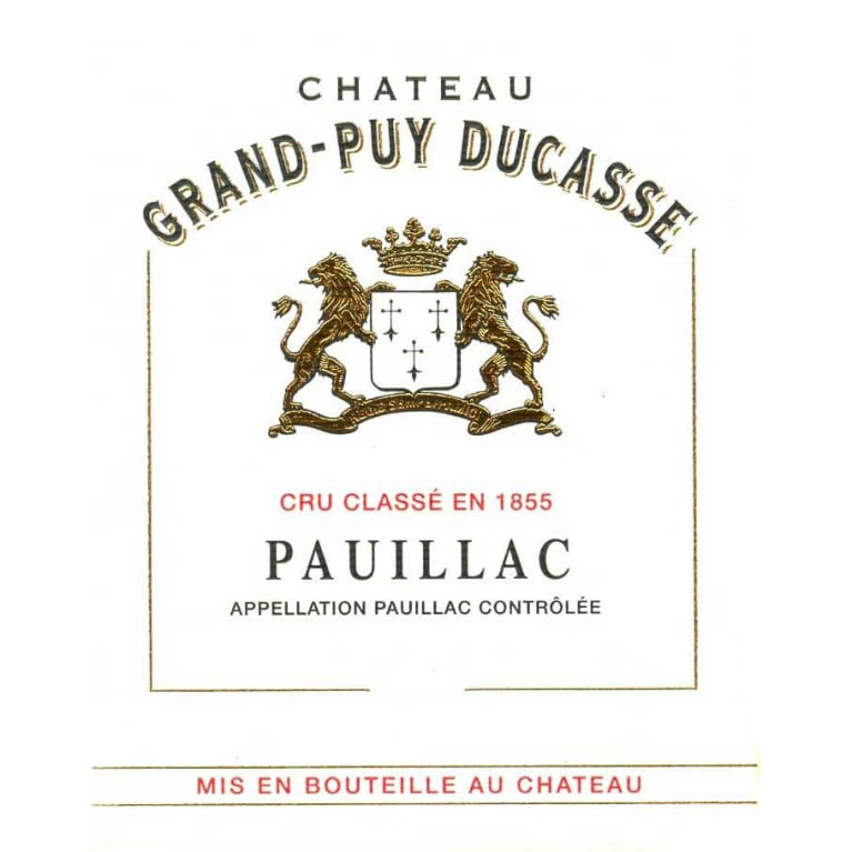 CHATEAU GRAND PUY-DUCASSE 5eme Grand Cru Classe Pauillac 2023 Wooden Case x 6 Bottles - PRE-RELEASE Image