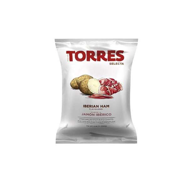 TORRES 'Selecta' Iberian Ham Flavoured Premium Crisps 50g Bag Image