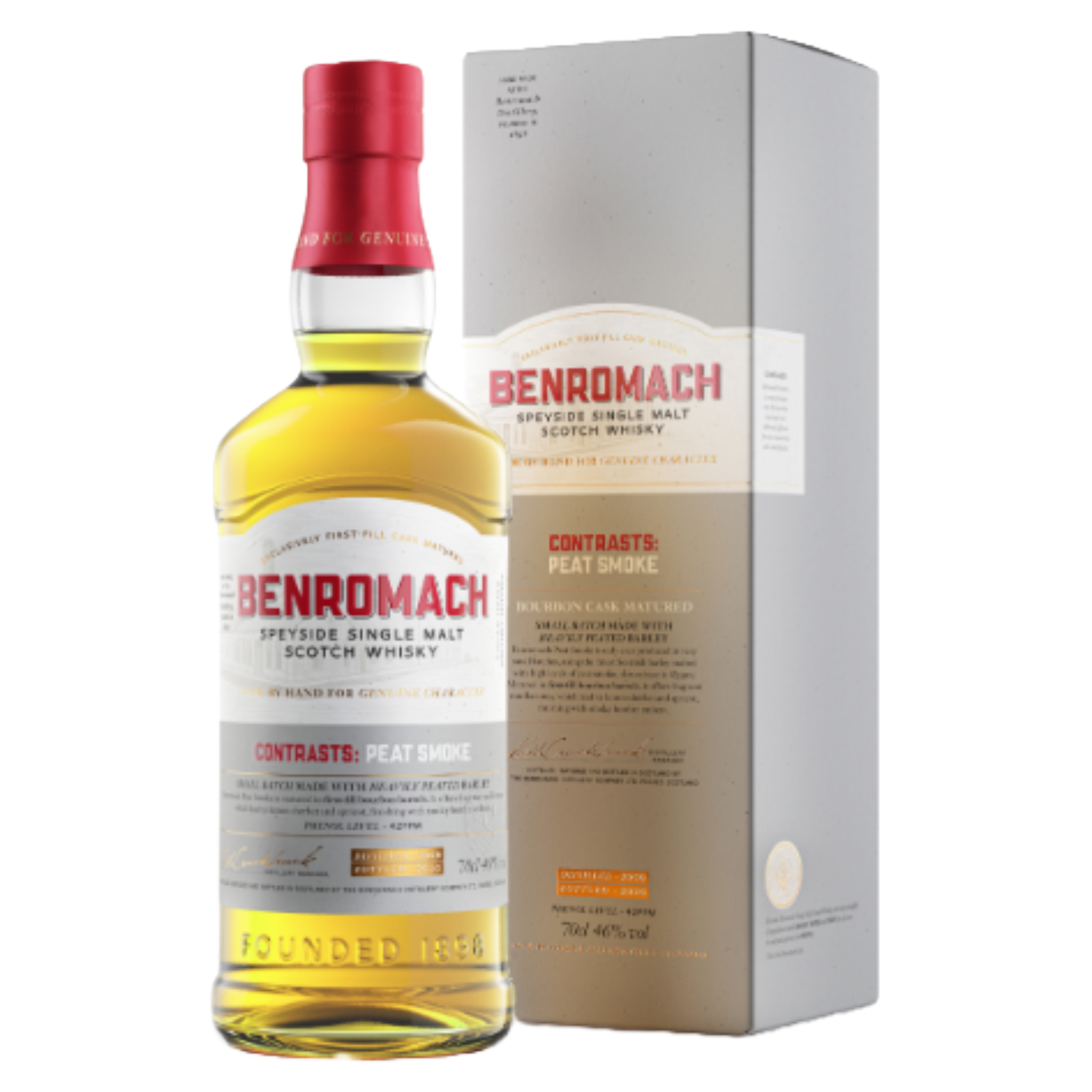 BENROMACH 'Contrasts: Peat Smoke' Speyside Single Malt Scotch Whisky Bottle (70cl) SOLD OUT Image