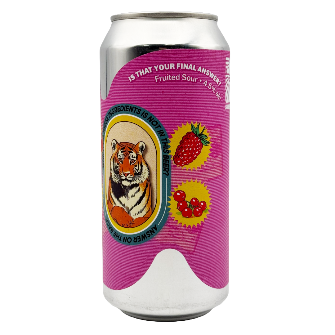 SURESHOT BREWING 'Is That Your Final Answer?' Fruited Sour CAN (440ml) 4.5%abv bbe01/26 Image