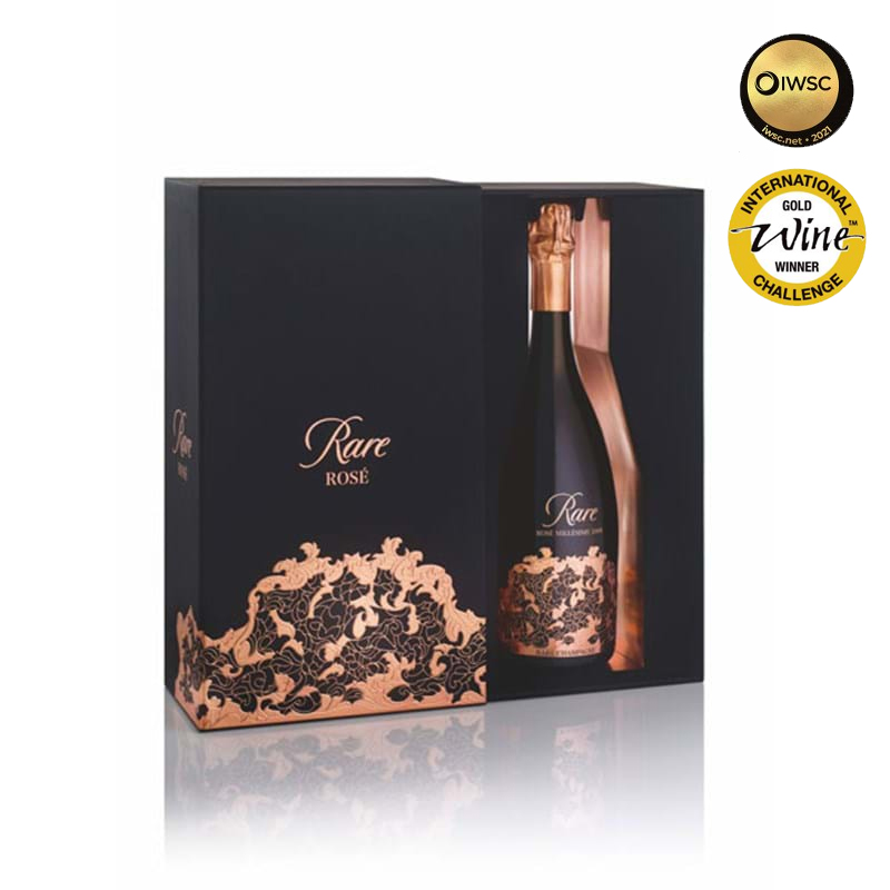 RARE CHAMPAGNE 'Rare' Vintage ROSE 2008 Magnum GIFT PACK (los) Image