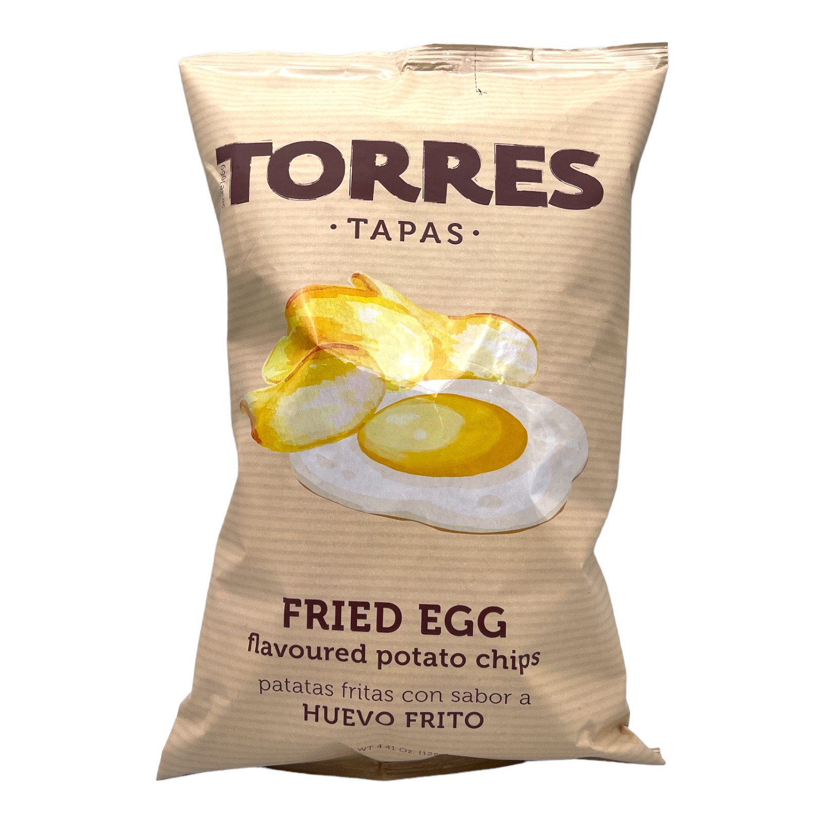 TORRES 'Tapas' Fried Egg Flavour Crisps 125g Bag (los) Image