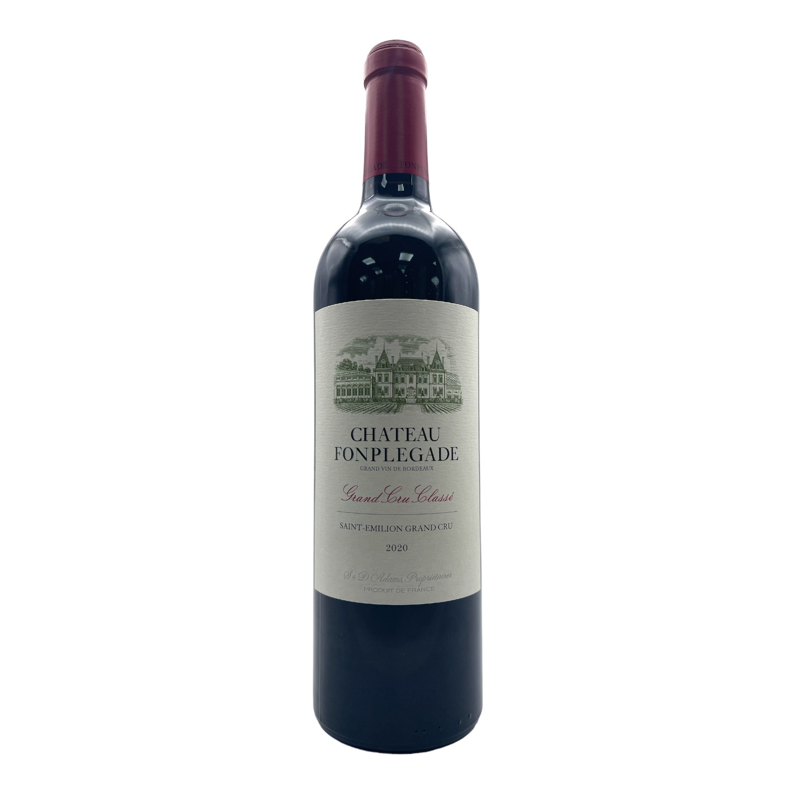 CHATEAU FONPLEGADE Grand Cru Classe Saint-Emilion 2020 Bottle - BIO/ORG Image