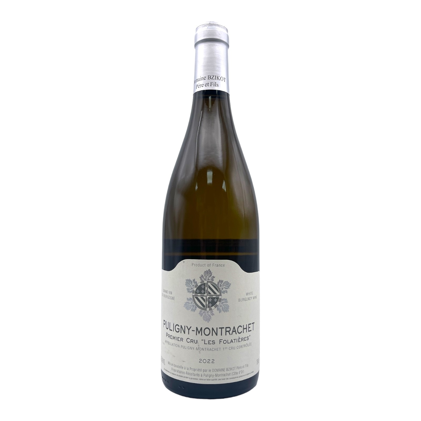 SYLVAIN BZIKOT Puligny-Montrachet 1er Cru 'Les Folatieres' 2022 Bottle (losn) Image