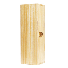 1 Bottle Wooden Box with Hinged Lid Each (WH1) Image