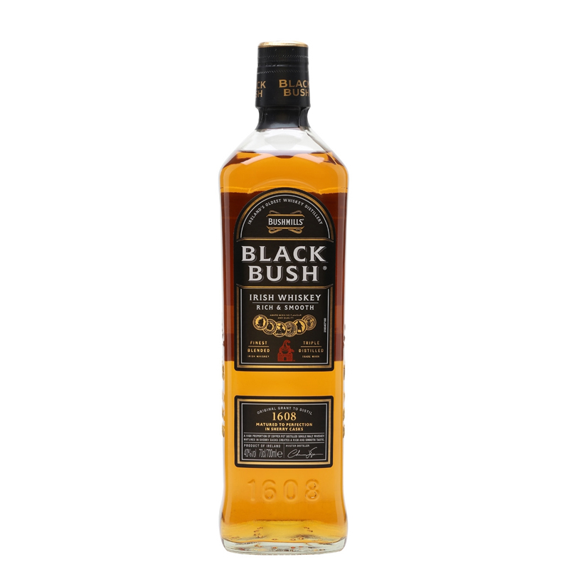 BUSHMILLS Black Bush 'Sherry Cask Reserve' Blended Irish Whiskey Bottle (70cl) 40%abv Image