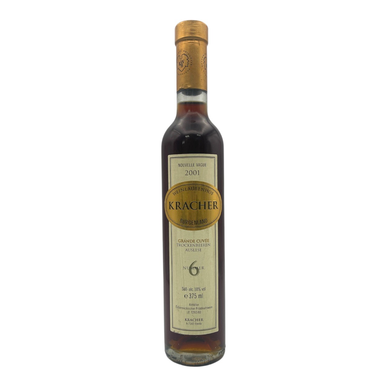 KRACHER 'Weinlaubenhof' Trockenbeerenauslese No 6 Grand Cuvee 'Nouvelle Vague' 2001 HALF Image