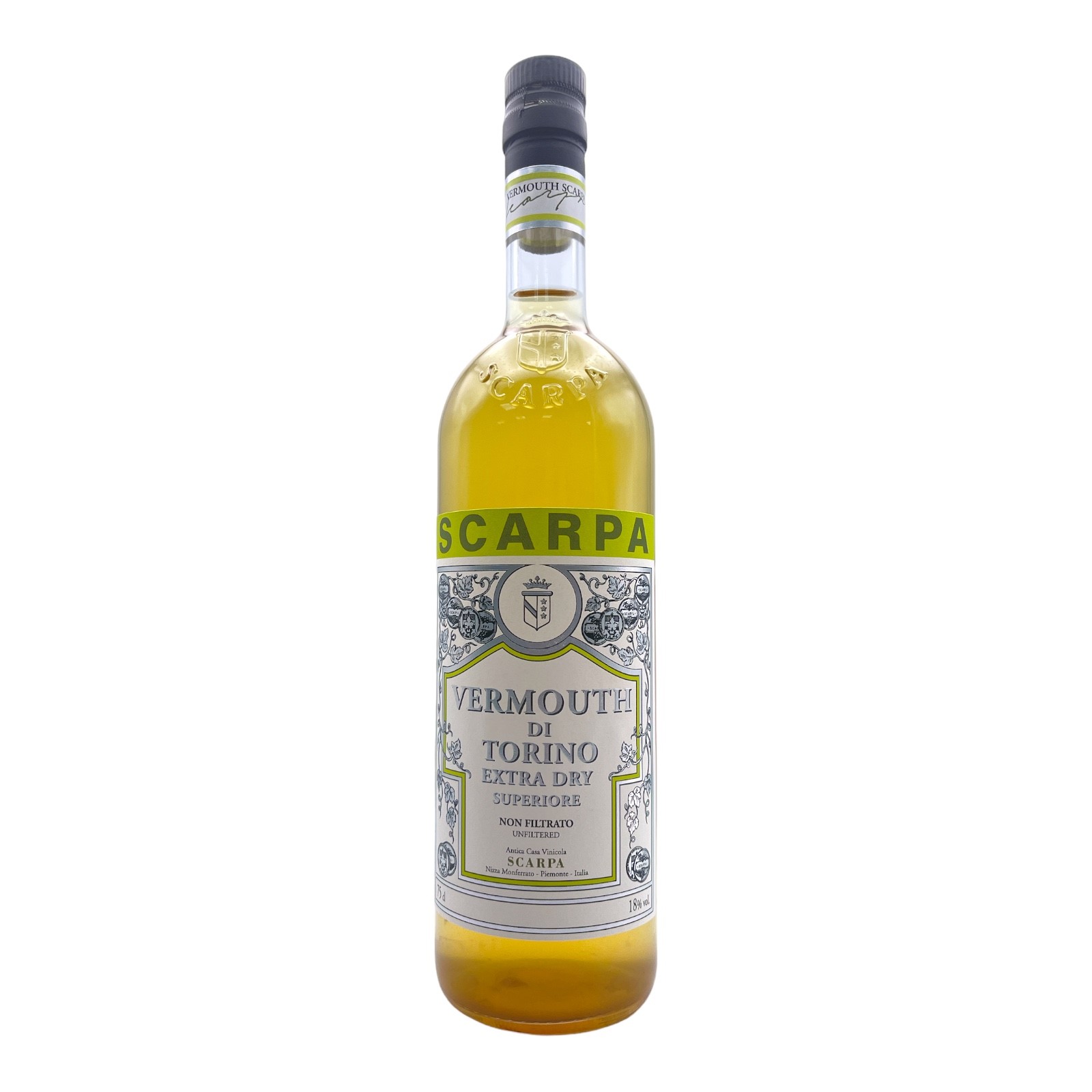 SCARPA Vermouth di Torino Extra Dry Superiore Unfiltered NV Bottle 18% Image