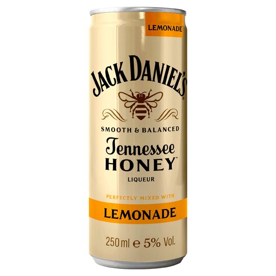 JACK DANIEL'S Honey & Lemonade Ready-to-Drink CAN (25cl) 5%abv Image
