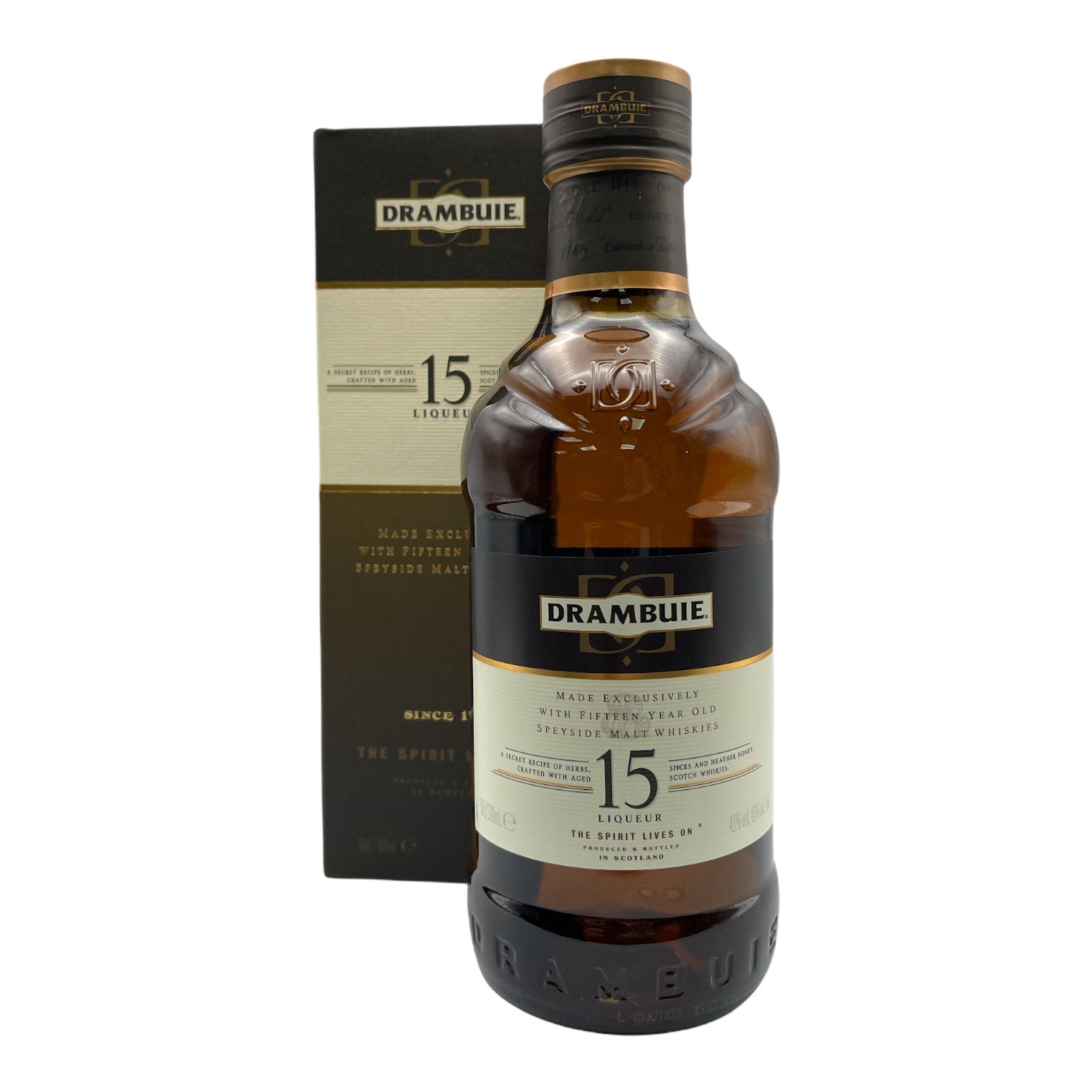 DRAMBUIE 15 Year Old Whisky Liqueur from Scotland HALF (50cl) 43%abv SOLD OUT Image