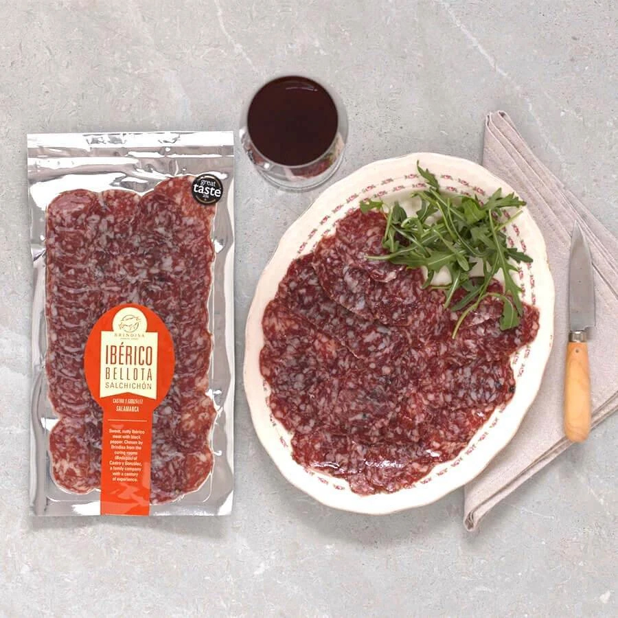 CASTRO Y GONZALEZ Salchichon Iberico Bellota Ham 100g Pack - NO DISCOUNT Image