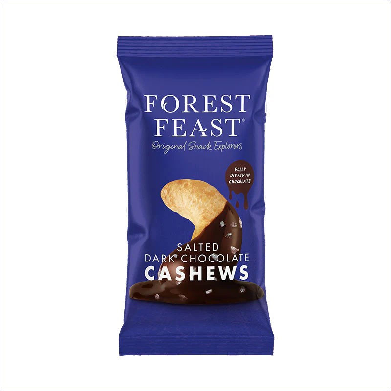 FOREST FEAST Dark Chocolate Cashews 40g Bag VEG/GF Image