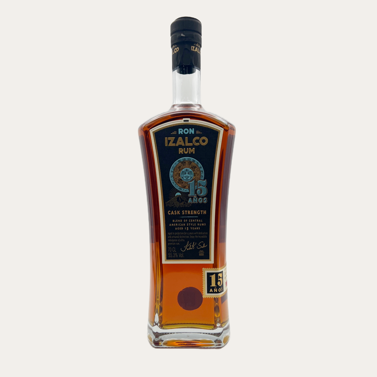 RON IZALCO 15 Year Old Central American Rum Bottle (70cl) 55.3%abv Image