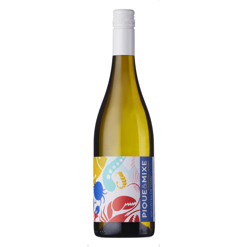 VIGNERONS DE FLORENSAC 'Pique & Mixe' Piquepoul/Terret - IGP Cotes de Thau Blanc 2024 Bottle Image