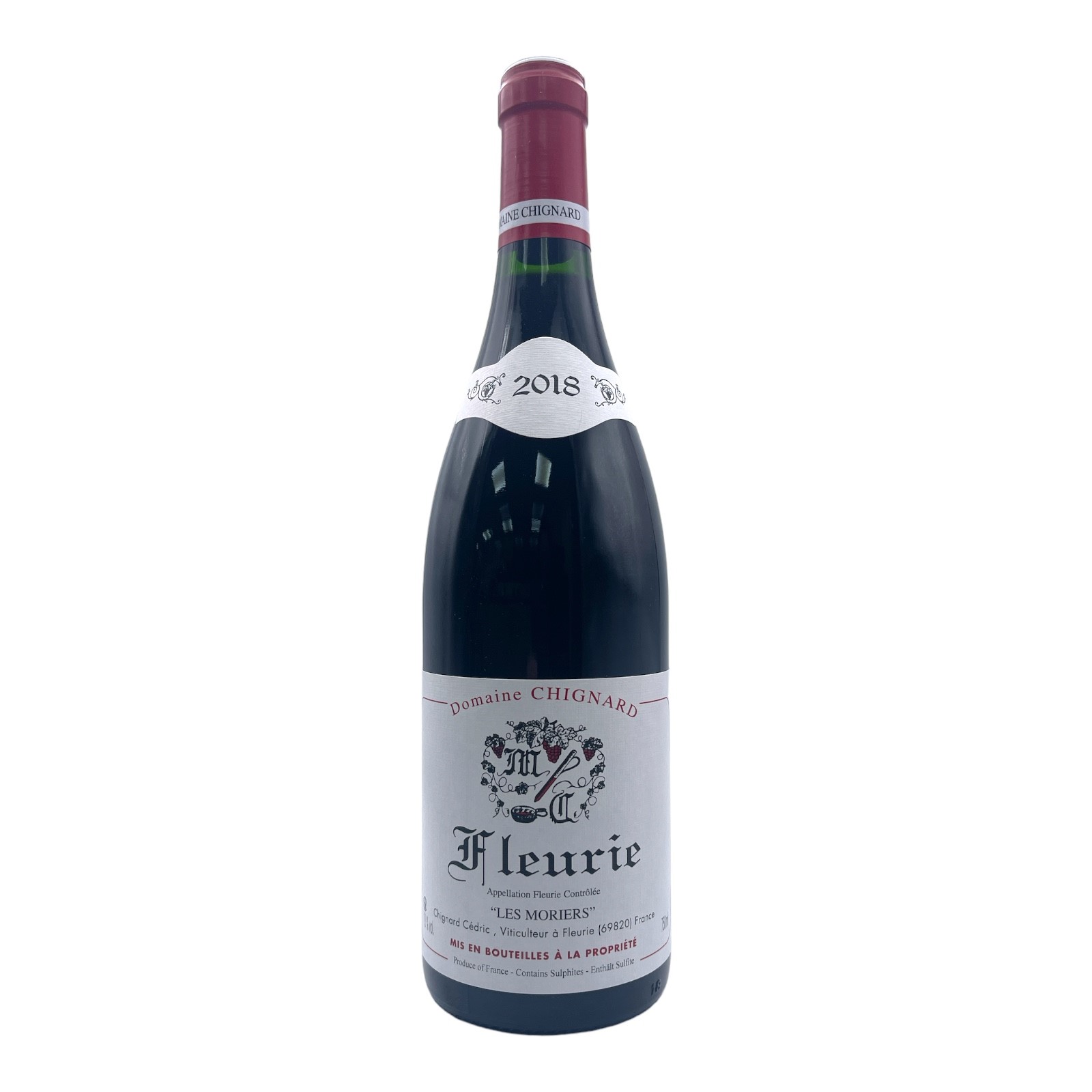 MICHEL CHIGNARD Fleurie 'Les Moriers' 2022 Bottle/nc Image