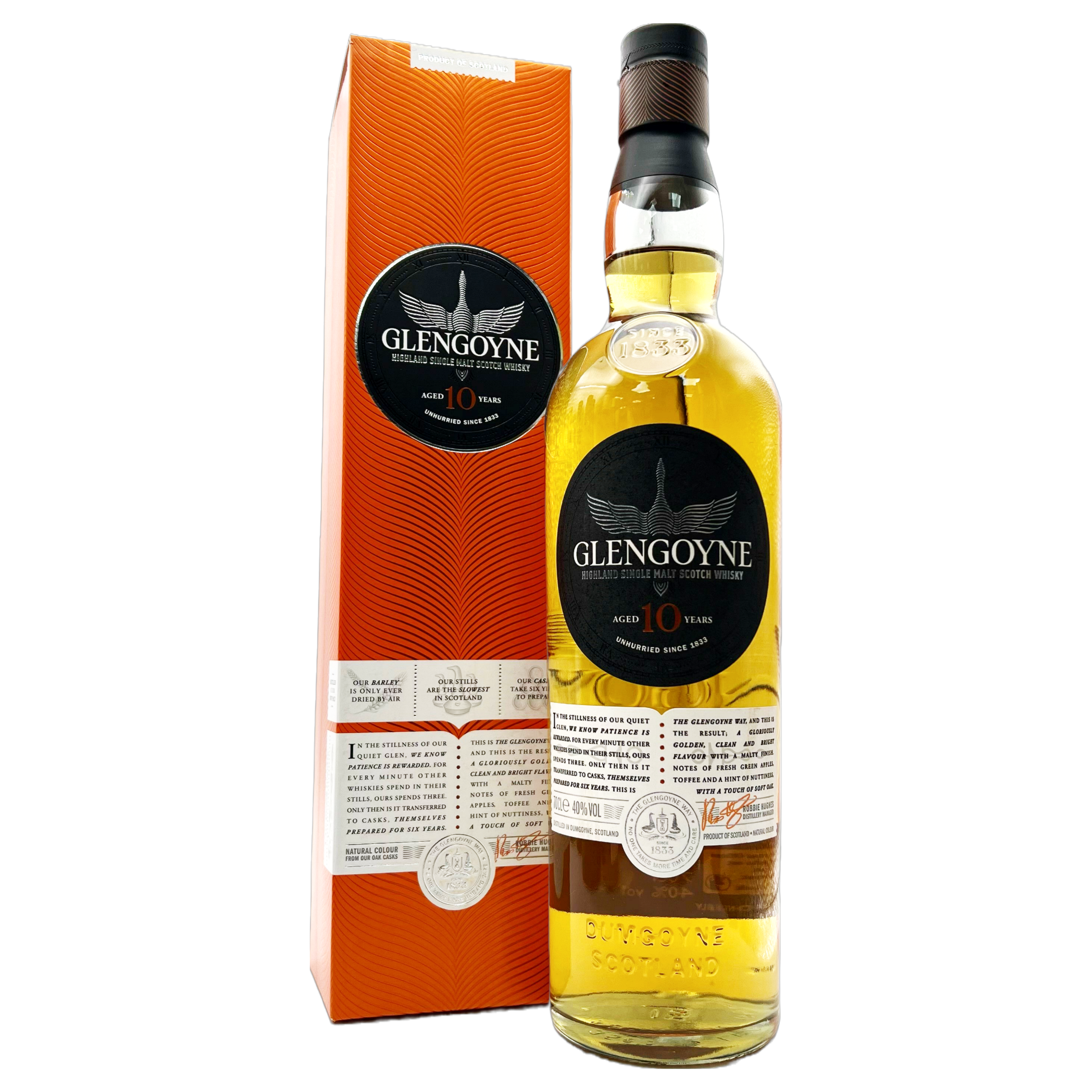 GLENGOYNE 10 Year Old Single Highland Malt Whisky Bottle (70cl) 40%abv (los) Image