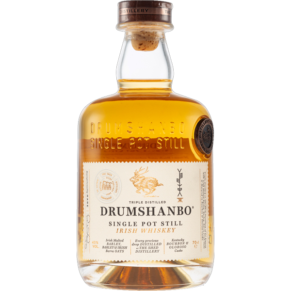 DRUMSHANBO Single Pot Still Irish Whiskey Bottle (70cl) 43%abv Image