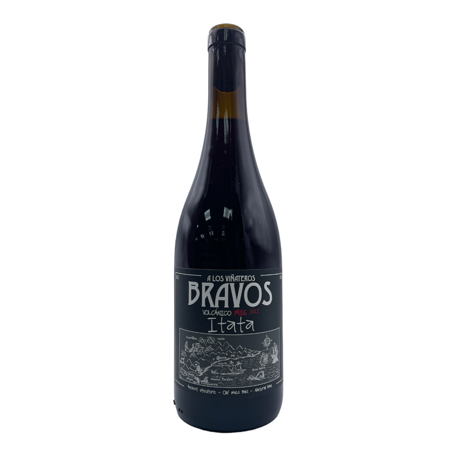 A LOS VINATEROS BRAVOS Pais 'Volcanico' - Itata Valley 2022 Bottle 12.5%abv ORG/BIO/VGN (Pais & Cinsault) Image