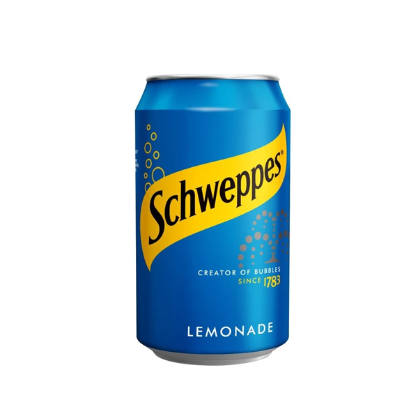 SCHWEPPES Lemonade CASE x 24 Cans (150ml) Image